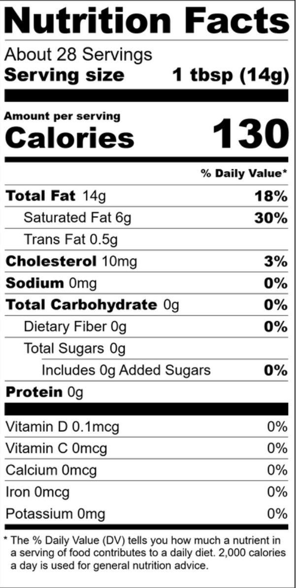 100% American Beef Tallow – 14 oz Glass Jar