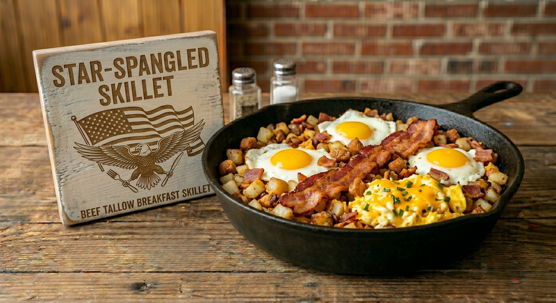 Star-Spangled Skillet: Beef Tallow Breakfast Skillet