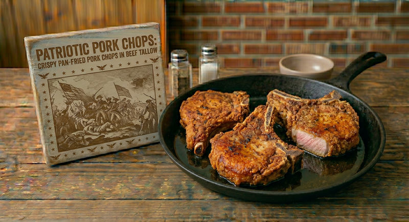 Patriotic Pork Chops: Crispy Pan-Fried Pork Chops in Beef Tallow