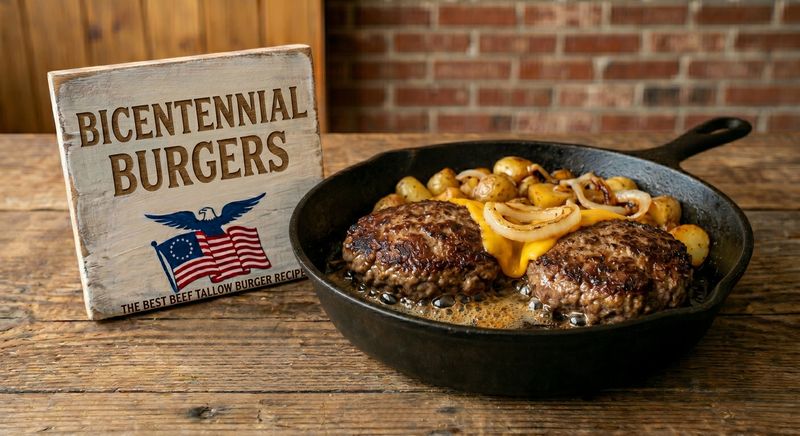Bicentennial Burgers: The Best Beef Tallow Burger Recipe