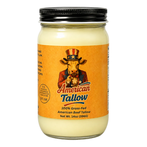100% Grass-Fed & Grass-Finished Beef Tallow – 14 oz Jar | Non-GMO & Pasture-Raised