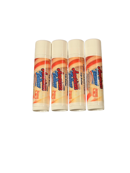 Grass-Fed Tallow Lip Balm – 4 Pack – Seed-Oil Free & Handcrafted